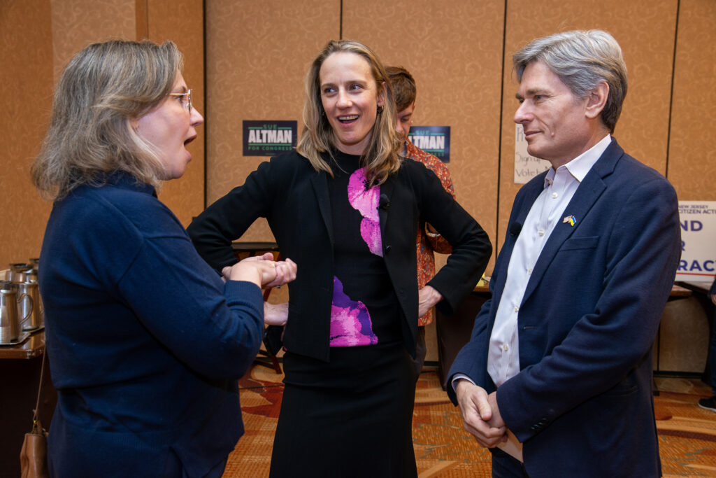 L-R: Darcy Draeger, Sue Altman, and Tom Malinowski.